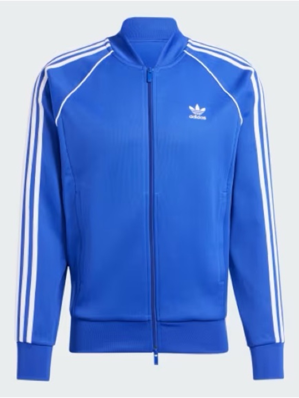 adidas Royal Blue Kids Track Jacket with White Stripes